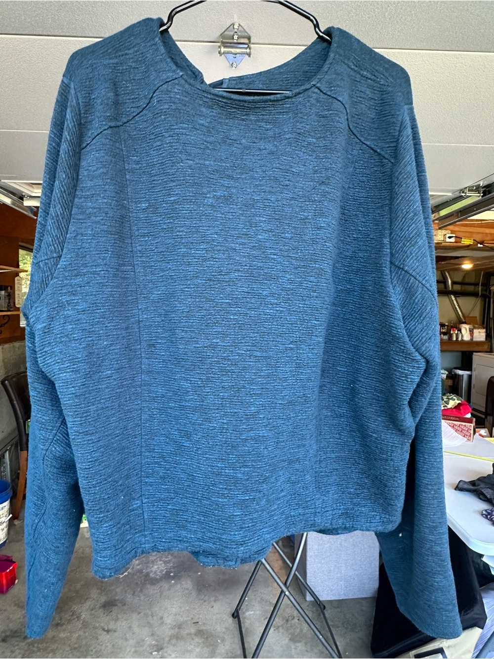Torrid Blue Knit Moto Jacket 3/4XL - Picture 3 of 5